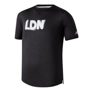 NB London Marathon 2025 SS Top (Mens) - Black