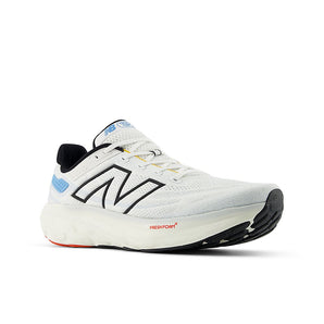 New Balance Fresh Foam X 1080 v13 Wide (Mens) - White  black and coastal blue