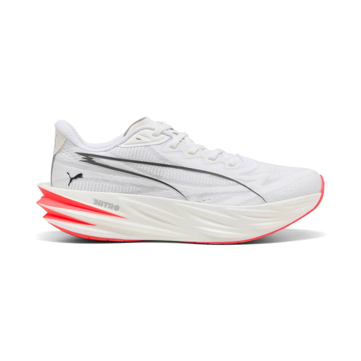Puma Deviate Pure Nitro (Womens) - Puma White/Ultra Red