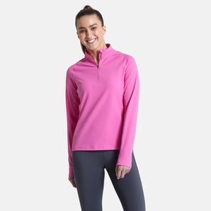 Gym+Coffee Relentless Quarter Zip (Womens) - Empower Pink