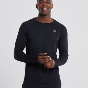 Gym+Coffee Advantage Longsleeve Tee (Mens) - Black