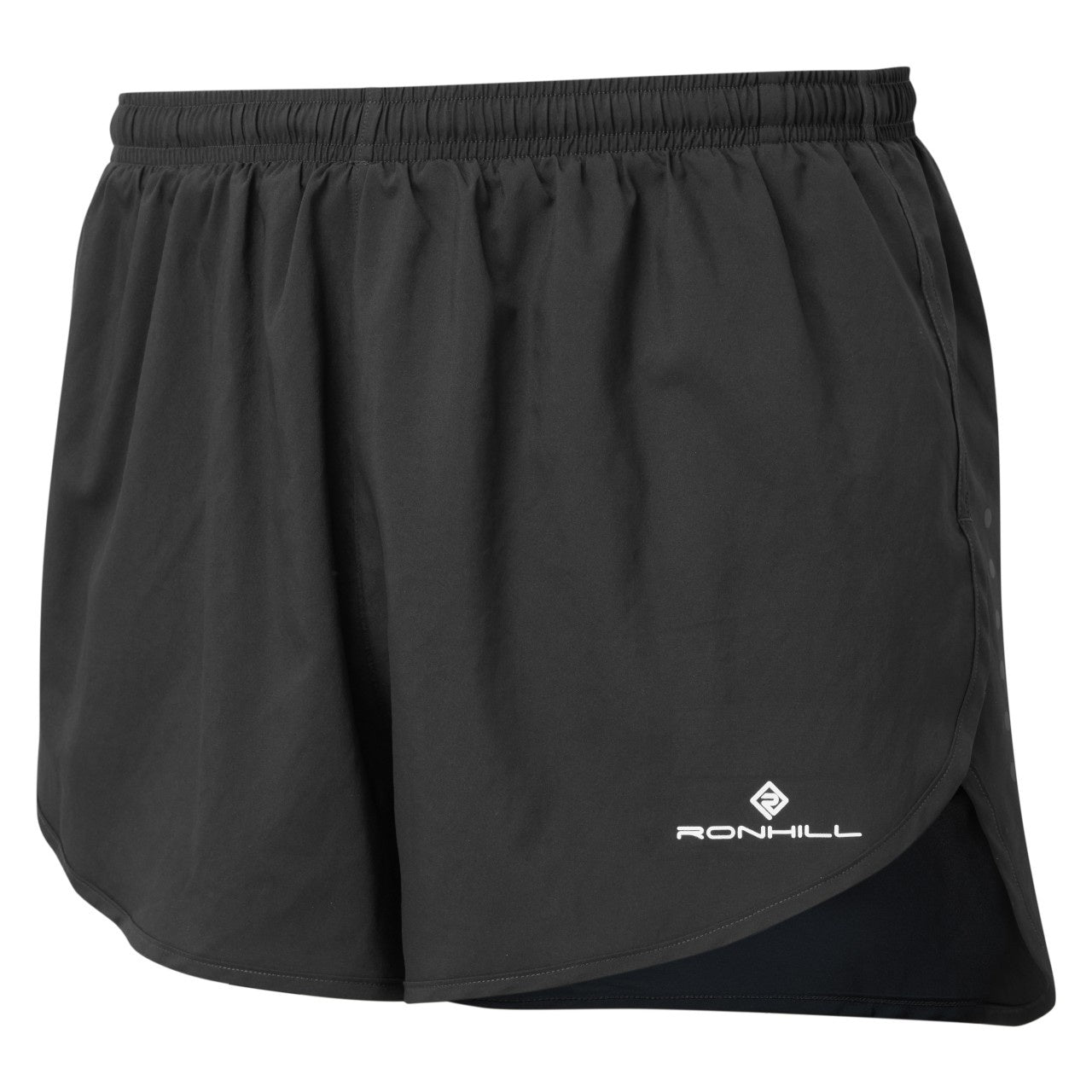 Core Racer Short (Mens) - Black/Bright White - RunActive
