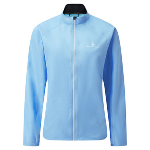 Core Jacket (Womens) - Cornflower Blue/Bright White - RunActive