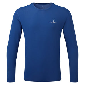 Ronhill Core L/S Tee (Mens) - DrkCobalt/BrightWhite