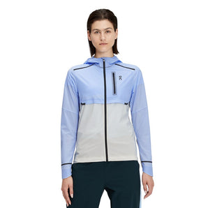 Weather Jacket (Womens) - Stratosphere/Pearl - RunActive