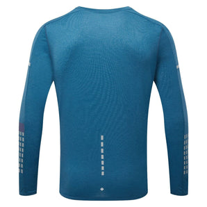 Ronhill Tech Afterhours Long Sleeve Tee - (Mens) Admiral/Limestone/Reflective